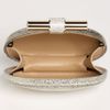 Jimmy Choo Calista Glitter Clutch in Gold (champagne) - Lyst
