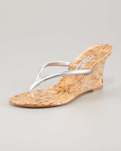 manolo blahnik shoes silver