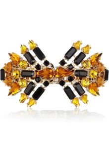 Roberto Cavalli Goldplated Swarovski Crystal Bracelet - Lyst