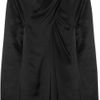 Temperley London Delilah Crossover Silksatin Top in Black - Lyst