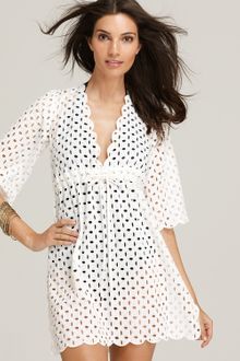 Tory Burch Eyelet Tunic - Lyst