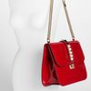 Valentino Patent Leather Shoulder Bag in Red (rosso) - Lyst