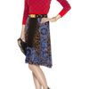 Versace Printed Silkchiffon Skirt in Blue - Lyst