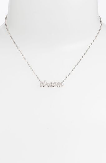 Ariella Collection Messages Dream Script Pendant Necklace - Lyst