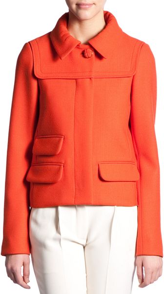 Chloé Hidden Placket Short Jacket - Lyst