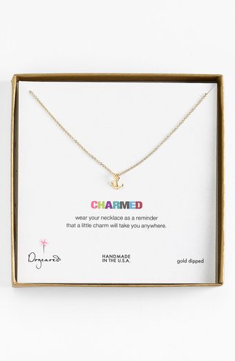 Dogeared Charmed Anchor Pendant Necklace - Lyst
