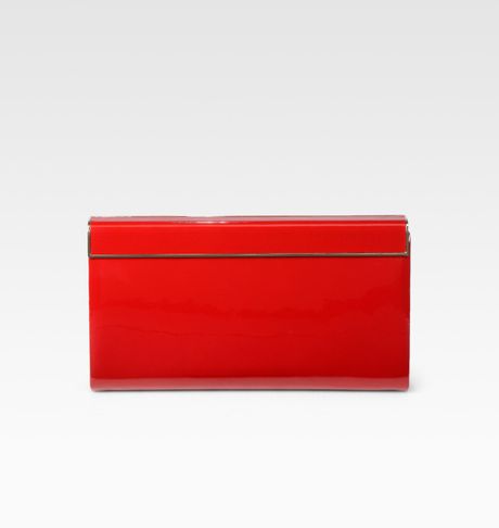 jimmy choo red clutch