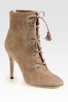 Jimmy Choo Cinder Suede Lace-up Ankle Boots - Lyst
