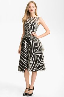 Lela Rose Layered Organza Dress - Lyst
