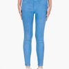 Rag & Bone Blue Cropped Leather Leggings in Blue - Lyst