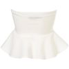 Topshop Bandeau Peplum Top By Oh My Love in White - Lyst