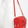 Versace Versace Linea Leather Satchel in Red (rosso) - Lyst