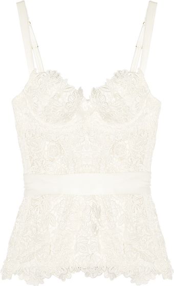 Agent Provocateur Gene Guipure Lace and Silksatin Corset - Lyst