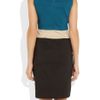 Dkny Colorblock Ramieblend Dress in Blue (petrol) - Lyst