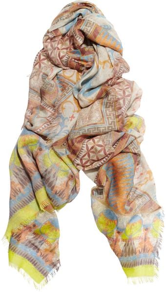 Matthew Williamson Printed Modal and Cashmereblend Scarf - Lyst