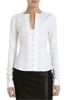 Narciso Rodriguez Hooked Front Blouse - Lyst