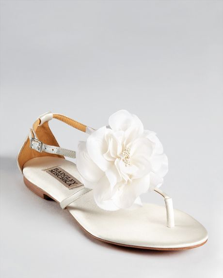 badgley mischka flower shoes