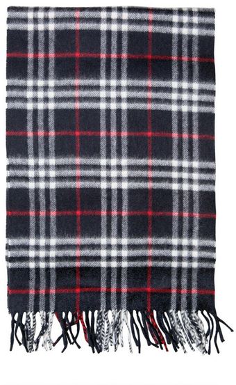 Burberry Checked Cashmere Scarf - Lyst