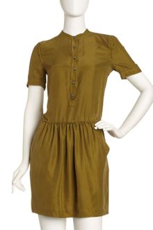 Burberry Washed Silk Dress - Lyst