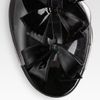 Christian Louboutin Translucent Bow Bow Patent Leather Sandals in Black - Lyst