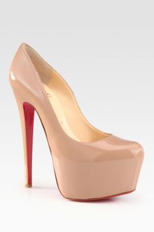 Christian Louboutin Patent Leather Platform Pumps - Lyst