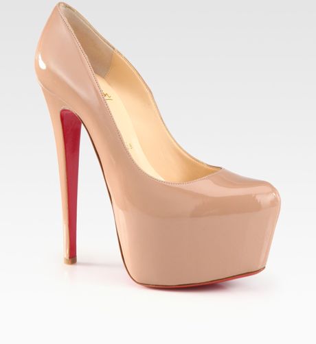 louboutin platform nude