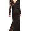 Emilio Pucci Long Wool Dress with Lace in Black - Lyst