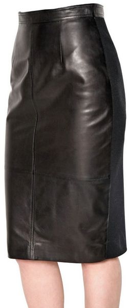 Givenchy Nappa Milano Stitch Skirt - Lyst