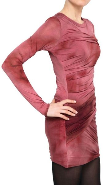 Isabel Marant Tie Dye Silk Jersey Dress in Purple (bordeaux) - Lyst