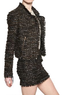 MSGM Lurex Boucle Tweed Jacket - Lyst