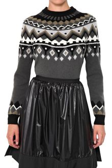 Proenza Schouler Wool Cashmere Intarsia Knit Sweater - Lyst