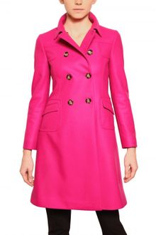 RED Valentino Double Breasted Heavy Wool Coat - Lyst