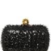 Alexander Mcqueen Classic Skull Splinter Patent Box Clutch in Black - Lyst
