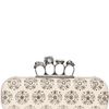 Alexander Mcqueen Studded Leather Knucklebox Clutch in Beige (ivory) - Lyst