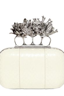 Alexander McQueen Whipsnake Short Knucklebox Clutch - Lyst