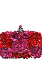 Alexander McQueen Punk Skull Satin Box Clutch