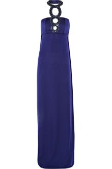 Azzaro Divine Embellished Silkcharmeuse Gown - Lyst
