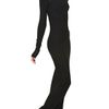 Balmain Viscose Jersey Long Dress in Black - Lyst