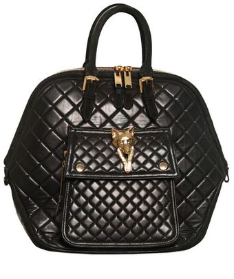 Burberry Prorsum Quilted Leather With Suede Fox Bag - Lyst