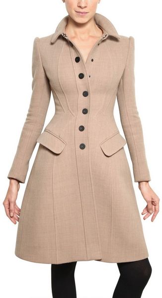 Burberry Prorsum Heavy Wool Jersey Coat - Lyst