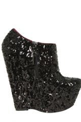 Carvela Kurt Geiger Geordie Sequin Low Boot Wedges