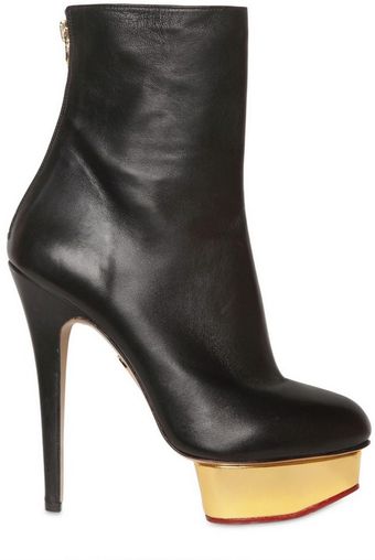 Charlotte Olympia 140mm Lucinda Nappa Boots - Lyst