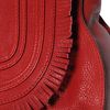 Chloé Grained Leather Marcie with Fringing in Red - Lyst