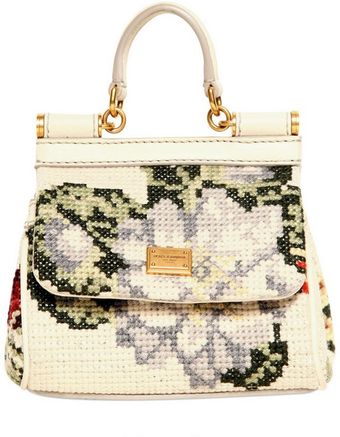 Dolce & Gabbana Mini Miss Sicily Stitched Shoulder Bag - Lyst