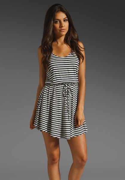 Dolce Vita Yulia Tank Dress in Navycream in Blue (navy & cream) - Lyst