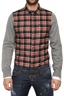 DSquared2 Knitted Flannel Carpenter Shirt - Lyst
