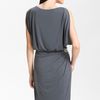 Eliza J Draped Blouson Jersey Dress in Gray (charcoal) - Lyst