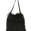 Gareth Pugh Mongolian Fur and Leather Shoulder Bag in Black for Men - Lyst