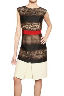Giambattista Valli Printed Wool Silk Crepe Dress - Lyst