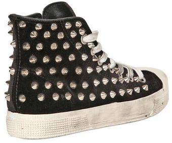 Gienchi 20mm Velvet Studded Sneakers - Lyst
